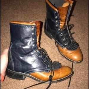 Vintage two-tone Justin ropers